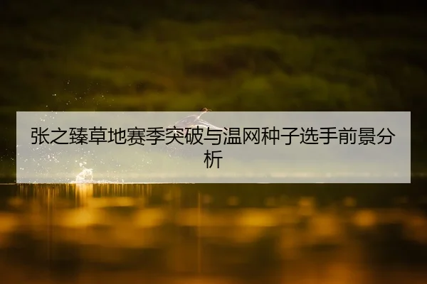 张之臻草地赛季突破与温网种子选手前景分析